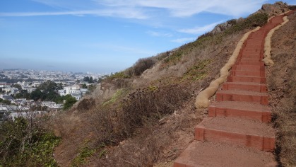 The stairs of Tank Hill.